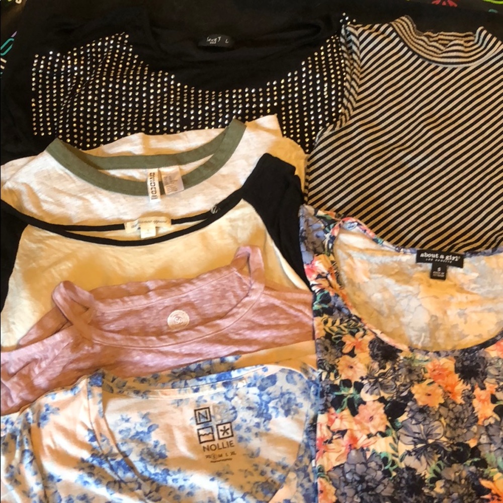 Small mixed tops lot